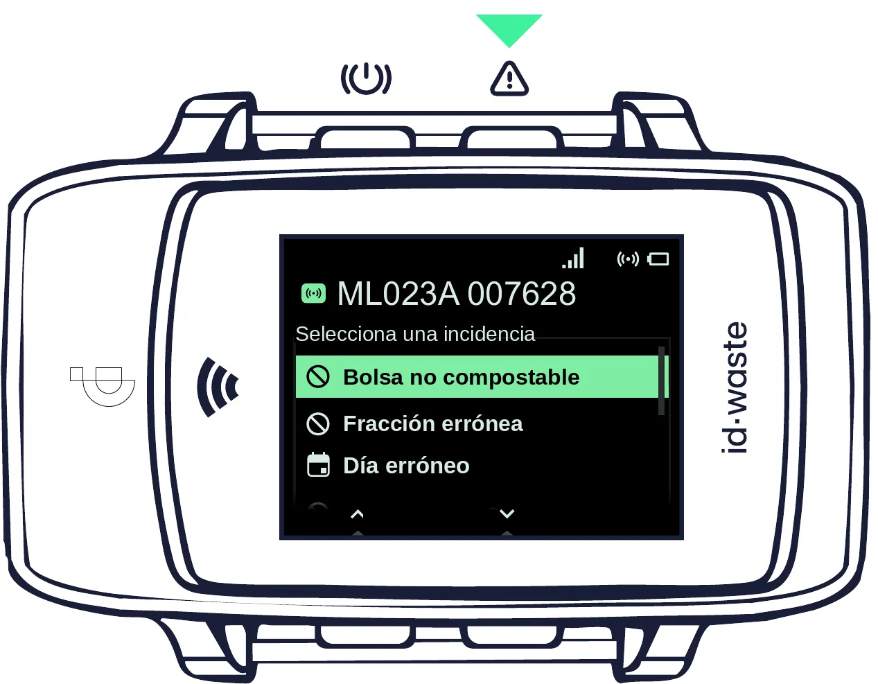 Lectura de incidencias – Dispositivo ID·WEAR