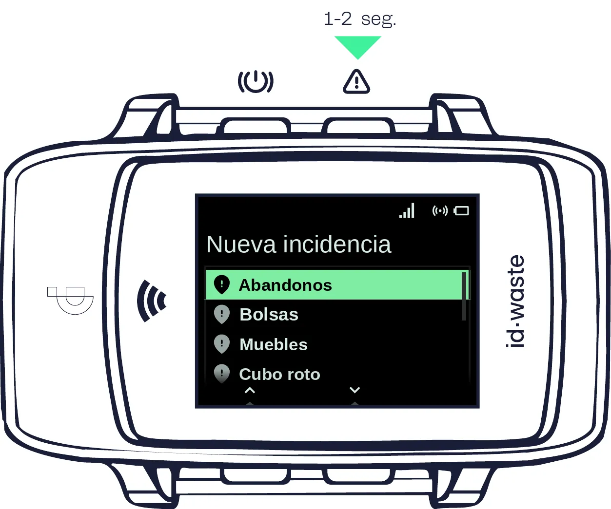 Incidencia de georreferencia – Dispositivo ID·WEAR
