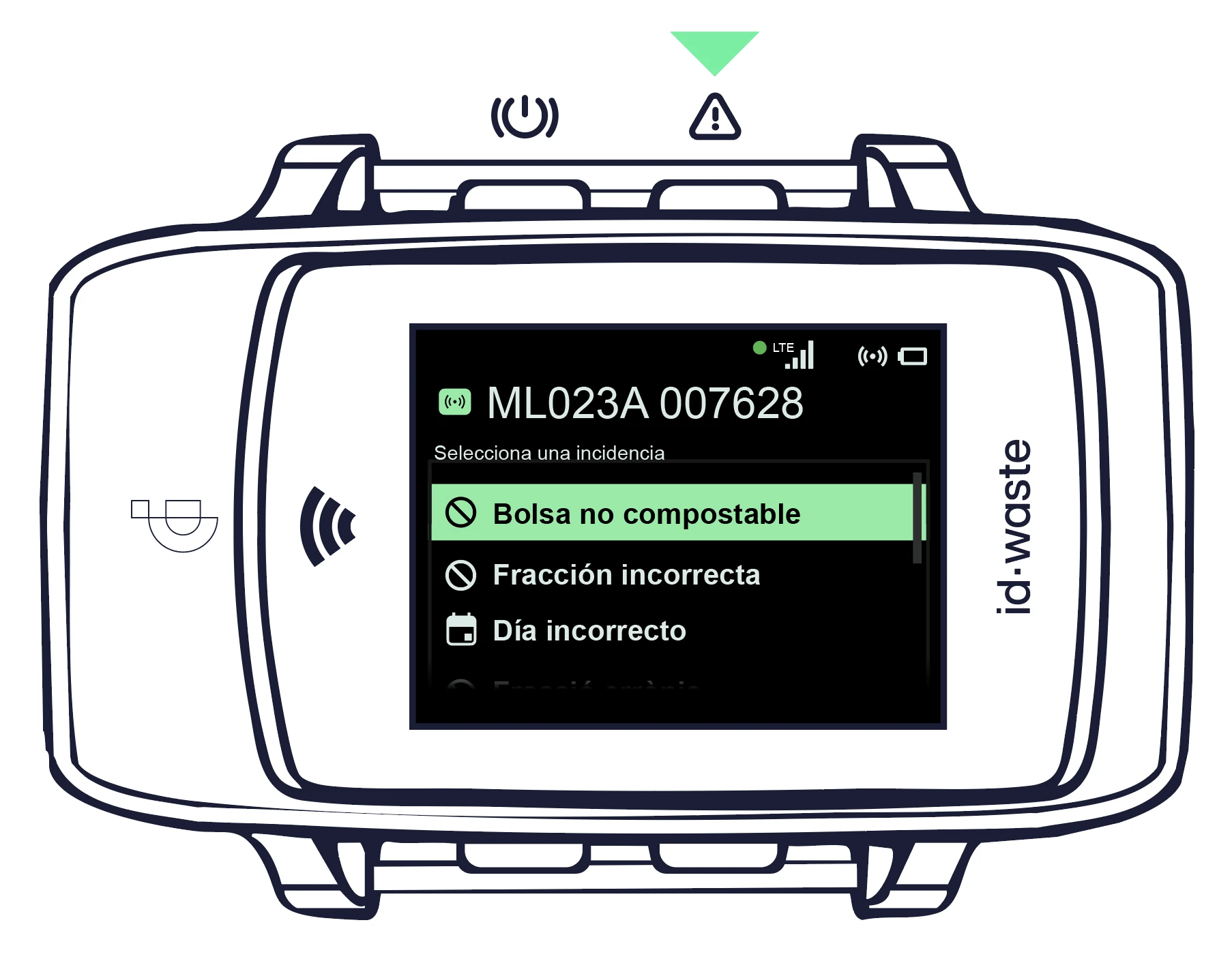 Asociar incidencias a la lectura de tag – Dispositivo ID·WEAR